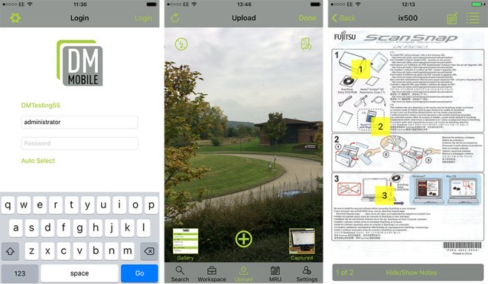 Mobile document management smartphone full system access