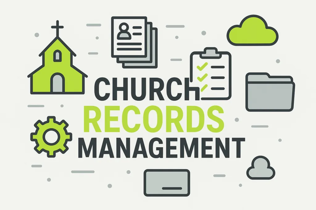 Church records and document management software