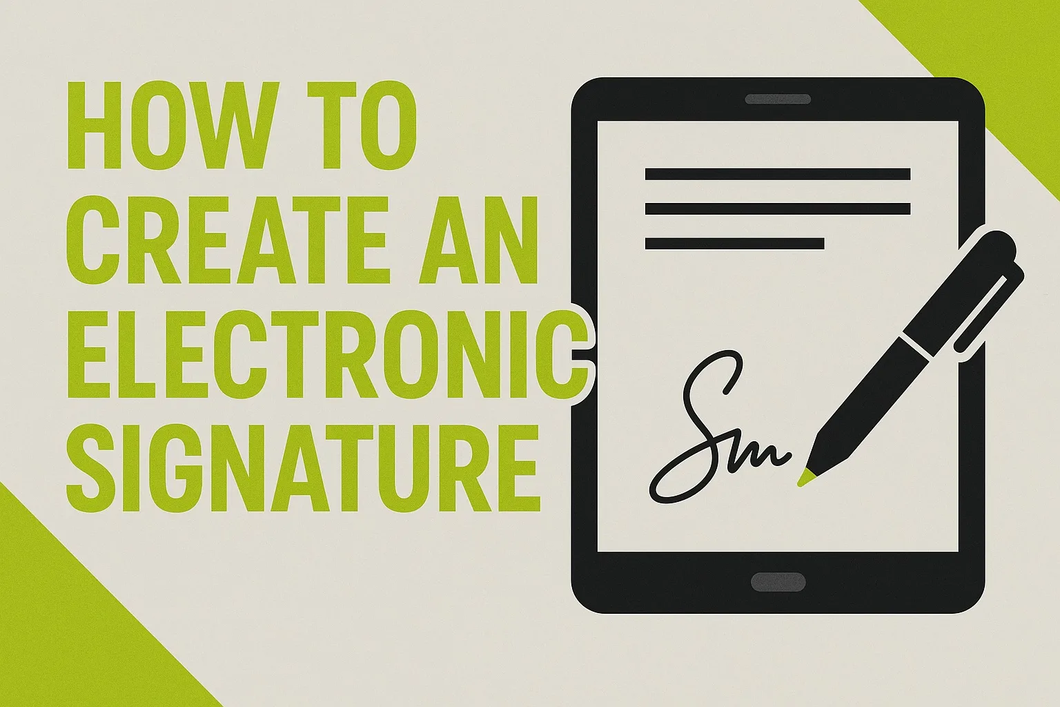 How to Create Your Own Electronic Signature